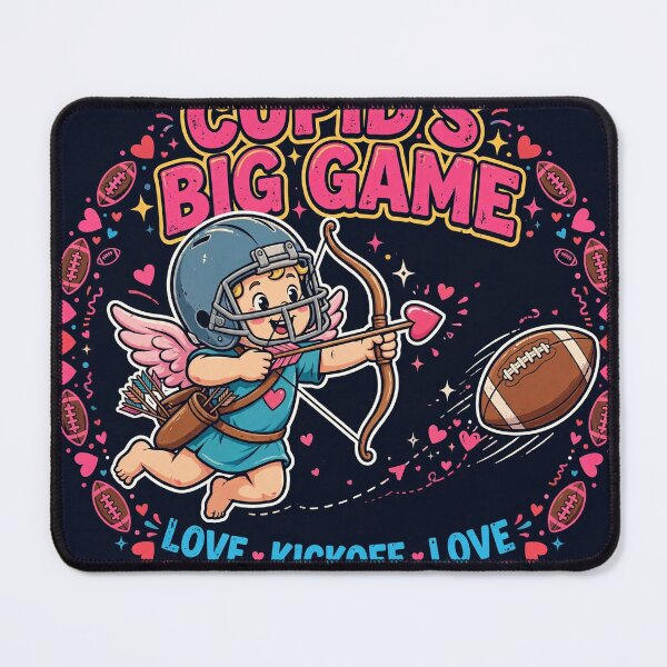 Item preview, Cupid's Big Game Funny Valentine's Football Shirt designed and sold by HeisBarryy.