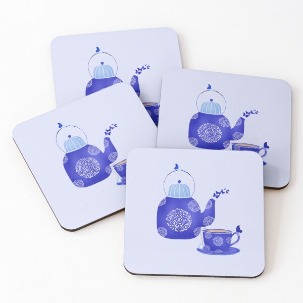 Item preview, Tea Time Blues designed and sold by Kendall Rose Doodles.