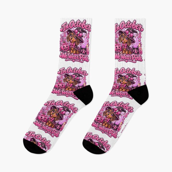 Item preview, Cute Dog in October We Wear Pink Breast Cancer Month designed and sold by QuiteOrbit.