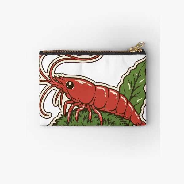 Item preview, Cherry Shrimp on Marimo Moss Ball Sticker | Cute Aquarium Die Cut designed and sold by StickyGuys.