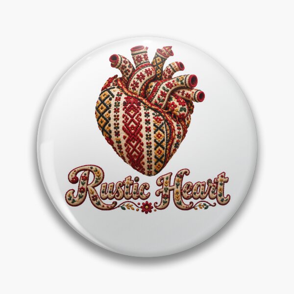 Item preview, Heart Embroidered Folk Art designed and sold by DansCreations42.
