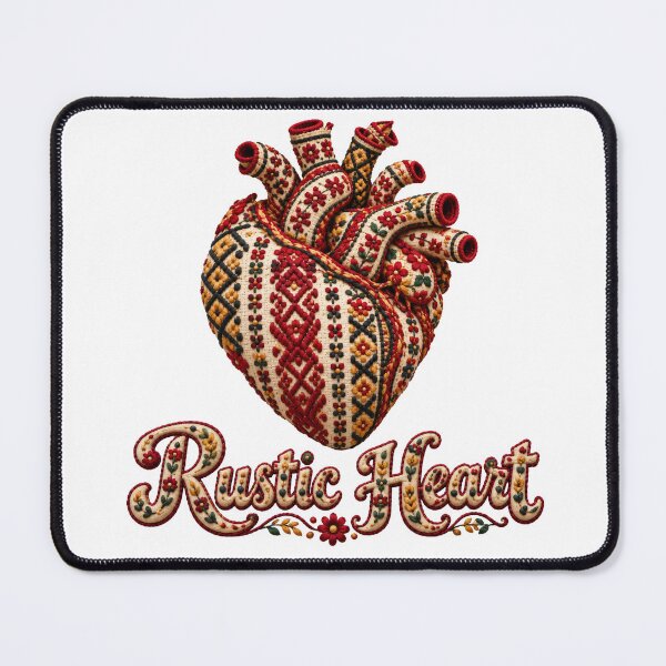 Item preview, Heart Embroidered Folk Art designed and sold by DansCreations42.