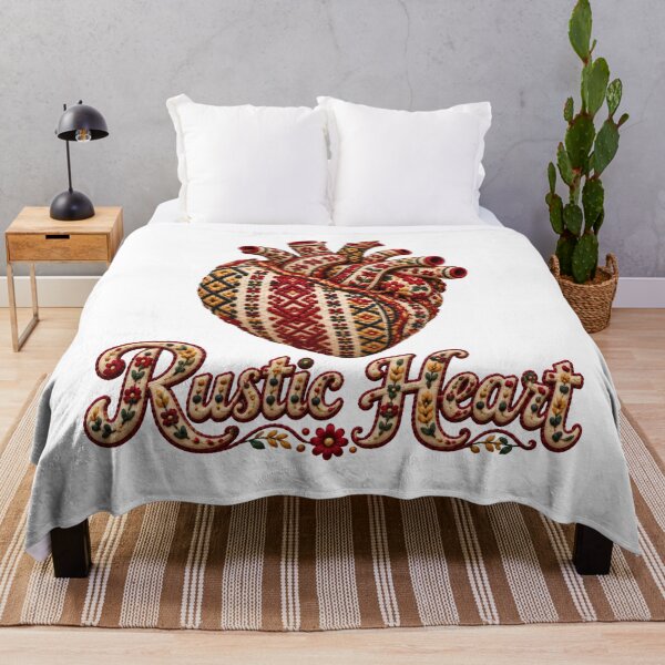 Item preview, Heart Embroidered Folk Art designed and sold by DansCreations42.