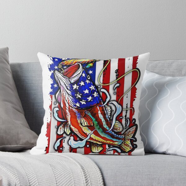 Item preview, Bass Fishing American Flag 4th of July Gft For Fisherman  designed and sold by VISIONSTURME.