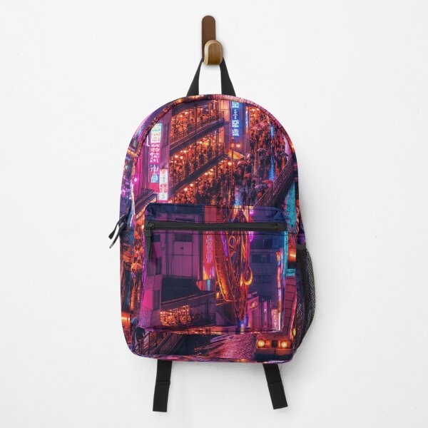 Item preview, Osaka Dotonbori Neon Rain – Japanese Night Cityscape designed and sold by vekotpu.