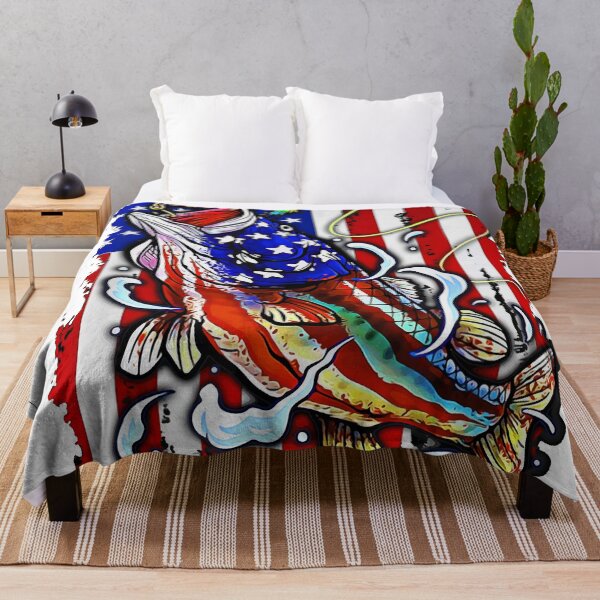 Item preview, Bass Fishing American Flag 4th of July Gft For Fisherman  designed and sold by VISIONSTURME.