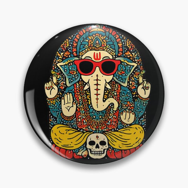 Item preview, Cool Elephant Halloween Skull Throne Blessing Pop Art designed and sold by PANNARUK THAILAND.