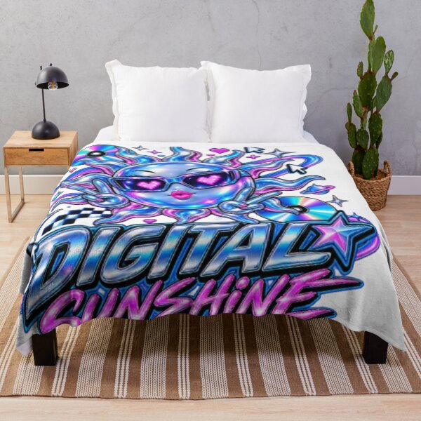 Item preview, Digital Sunshine Y2K Chrome Sun Retro Cybercore Aesthetic designed and sold by EssentialsWear.