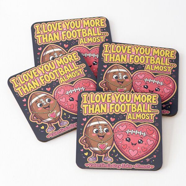 Item preview, I Love You More Than Football Almost Funny Valentine Shirt designed and sold by HeisBarryy.