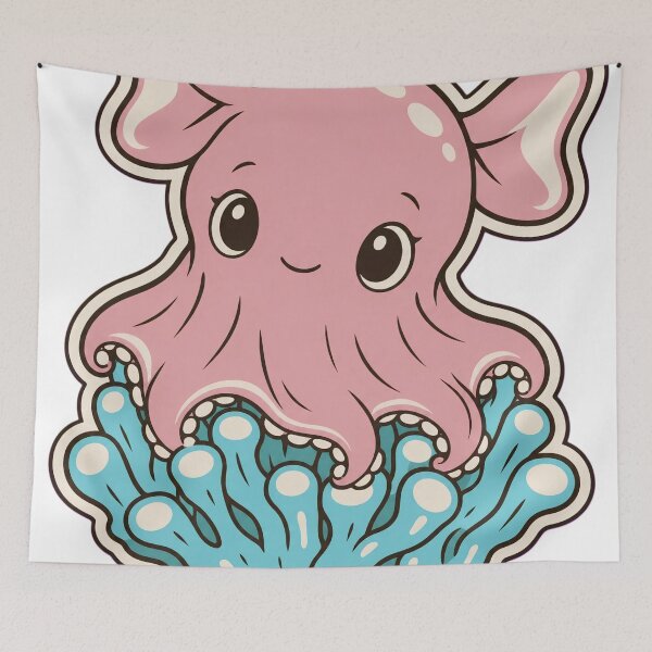 Item preview, Dumbo Octopus Sticker | Cute Deep Sea Kawaii Octopus Die Cut designed and sold by StickyGuys.
