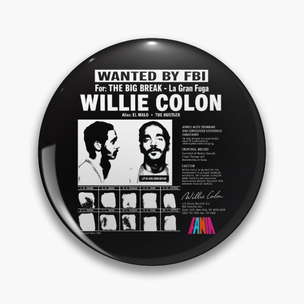 Item preview, Willie Colón buscado por el FBI La Gran Fuga Música Arte designed and sold by sil-gen-rove.
