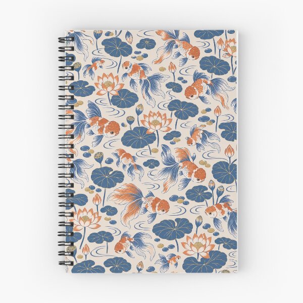 Item preview, Fancy Goldfish Chinoiserie Seamless Pattern | Oranda Ranchu Lotus Pond Repeat designed and sold by StickyGuys.