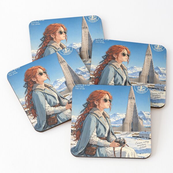Item preview, Iceland — Hallgrímskirkja — A Dreamy Winter Morning Beneath Nordic Light designed and sold by DibujandoPorfa.
