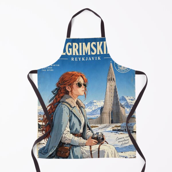 Item preview, Iceland — Hallgrímskirkja — A Dreamy Winter Morning Beneath Nordic Light designed and sold by DibujandoPorfa.
