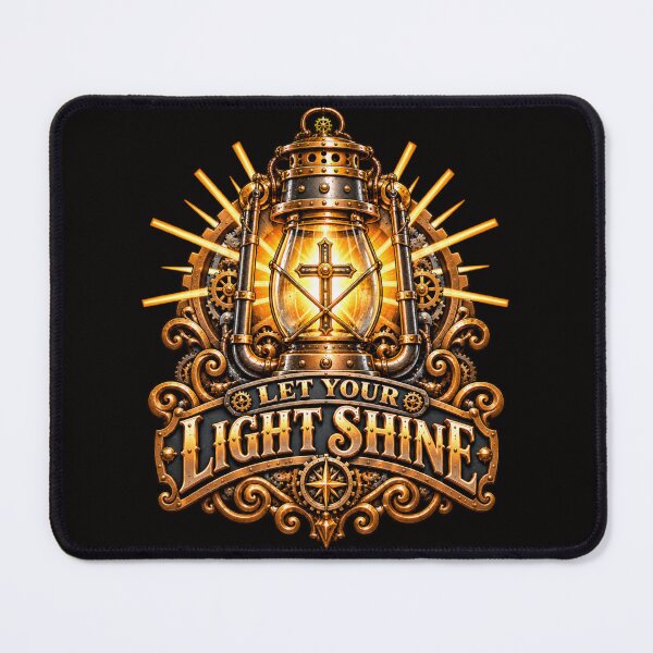 Item preview, Let Your Light Shine, Christian Steampunk Style designed and sold by TheBibleStop.