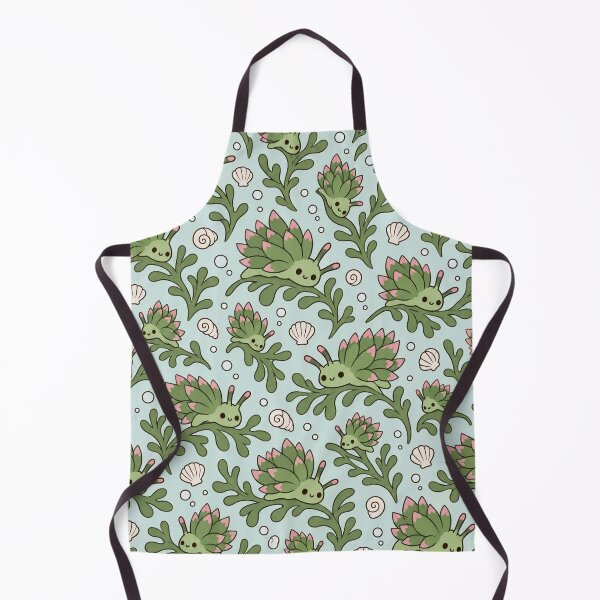 Item preview, Leaf Sheep Sea Slug Seamless Pattern | Cute Kawaii Ocean Creature Repeat designed and sold by StickyGuys.