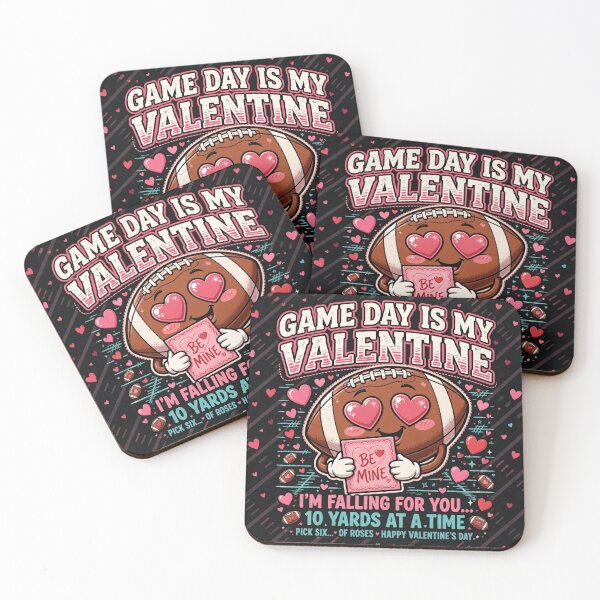 Item preview, Game Day Is My Valentine Funny Football Shirt designed and sold by HeisBarryy.
