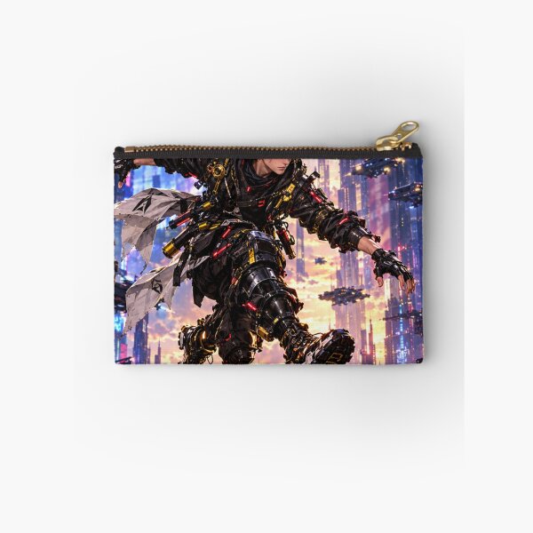 Item preview, Danix Cyberpunk Rooftop Jump Poster Design designed and sold by Kenzie & Co.