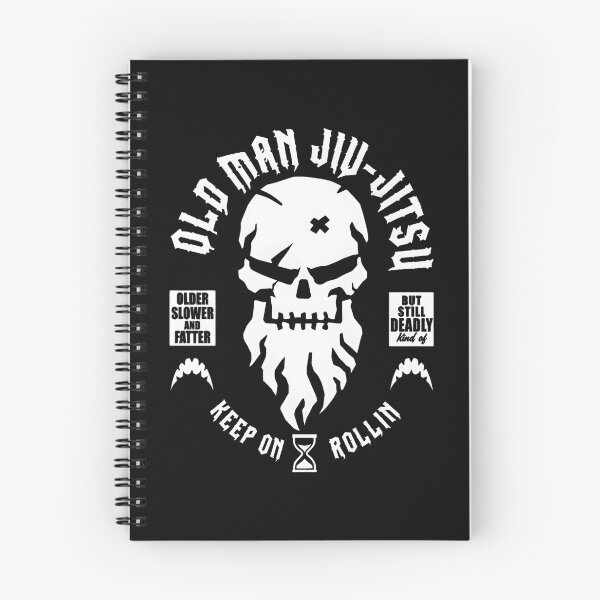 Item preview, Old Man Jiu-Jitsu Skull Keep On Rollin designed and sold by mac-lux.