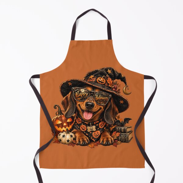 Item preview, Cute Dachshund Witch Halloween Sunglasses Art – Funny Weiner Dog Print designed and sold by MagicMakerPh.