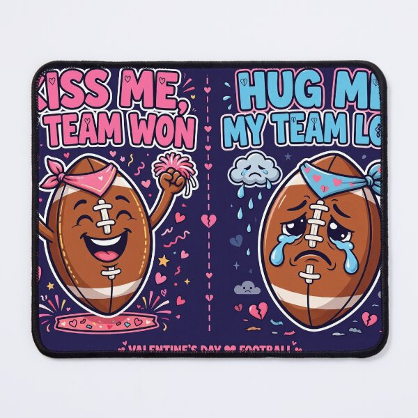 Item preview, Kiss Me My Team Won Hug Me My Team Lost Funny Football Shirt designed and sold by HeisBarryy.