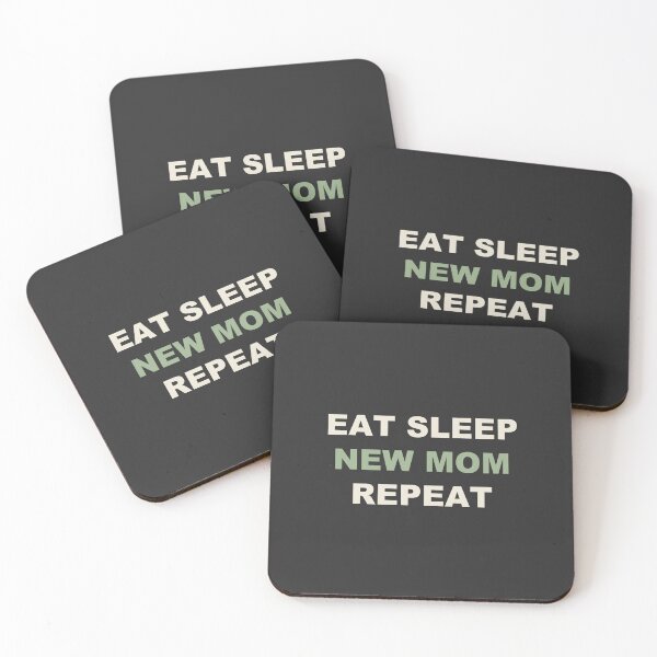 Item preview, Eat Sleep New Mom Repeat - New Mom designed and sold by RetroThreadWorks.