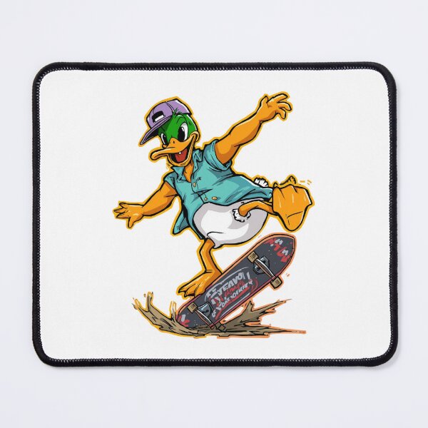 Item preview, Too Cool For The Pond 90s Skate Culture Duck Graphic designed and sold by Gameshalah's Designs Hub.