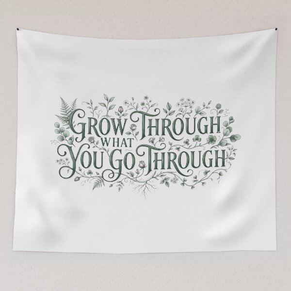 Item preview, Grow Through What You Go Through - Inspirational Design designed and sold by larbimalki.