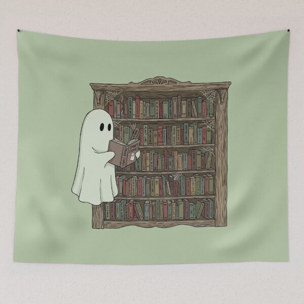 Item preview, Spooky Library Ghost designed and sold by Gkinoki.