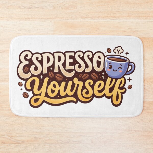 Item preview, Espresso Yourself Playful Pun Typography With - Humor Design designed and sold by larbimalki.