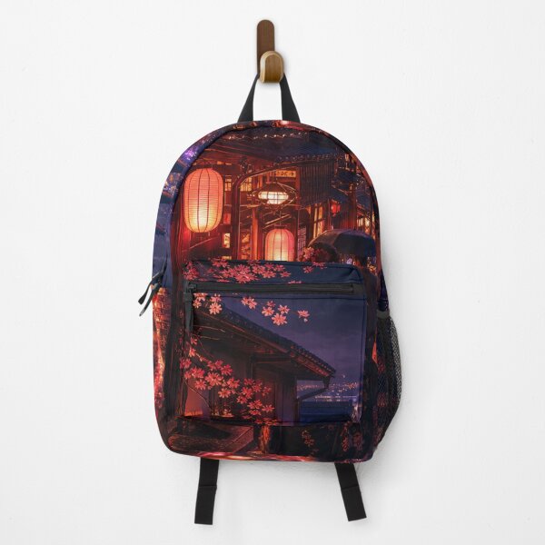 Item preview, Kyoto Night Rain – Traditional Japanese Street designed and sold by vekotpu.
