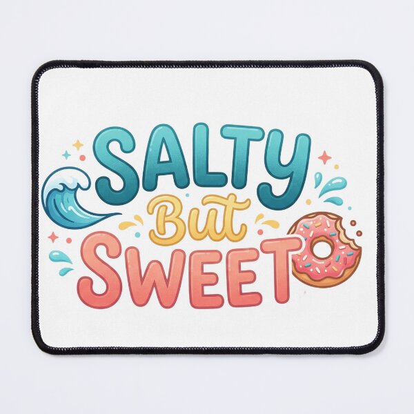 Item preview, Salty But Sweet Typography With A - Playful Design designed and sold by larbimalki.