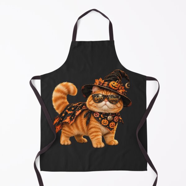 Item preview, Cute Ginger Cat Witch Halloween Sunglasses Art – Funny Kitty Print designed and sold by MagicMakerPh.