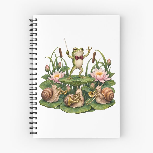 Item preview, Frog Conducting a Snail Orchestra designed and sold by Wonderwoven Studio.