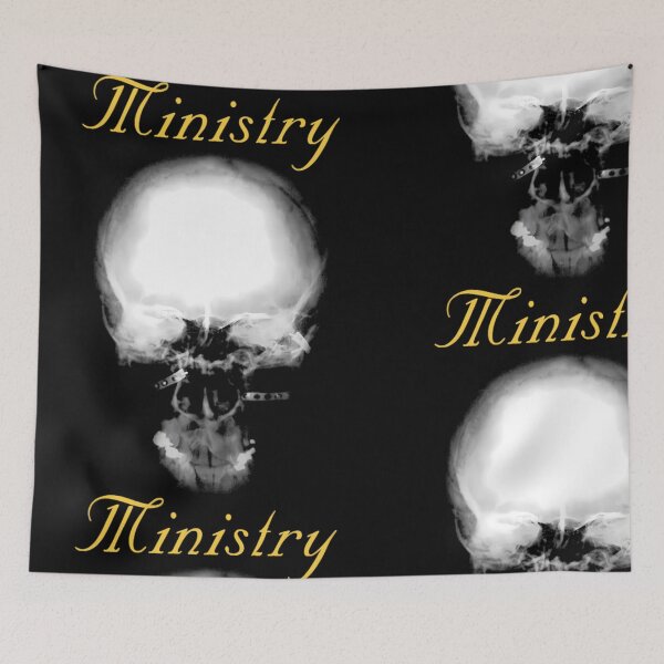 Item preview, Ministry Industrial Metal Music Skull designed and sold by Crystelintz.