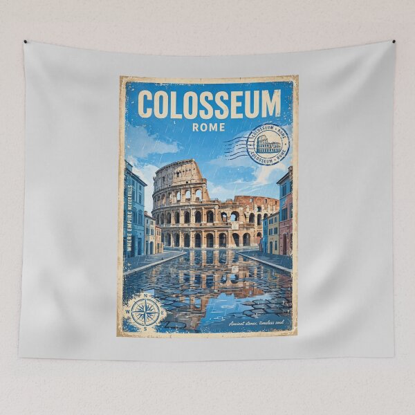 Item preview, Italy – Colosseum Rome Vintage Travel | Ancient Empire & Timeless Architecture designed and sold by DibujandoPorfa.