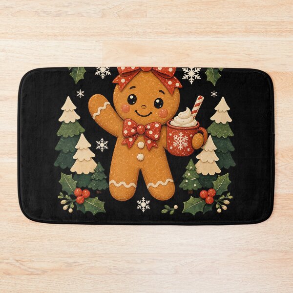 Item preview, Cute Gingerbread Christmas Snow Xmas Holiday designed and sold by cruddenstroud23.