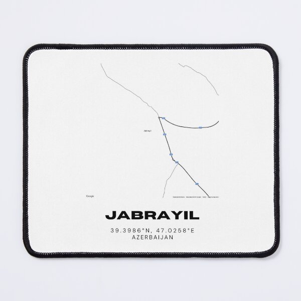 Item preview, Jabrayil Azerbaijan Map Coordinates – Minimalist Location & Map Design designed and sold by RM-Journey.