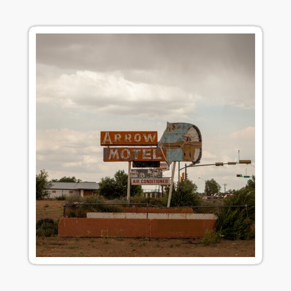 Arrow Motel Sign Southwest Sticker