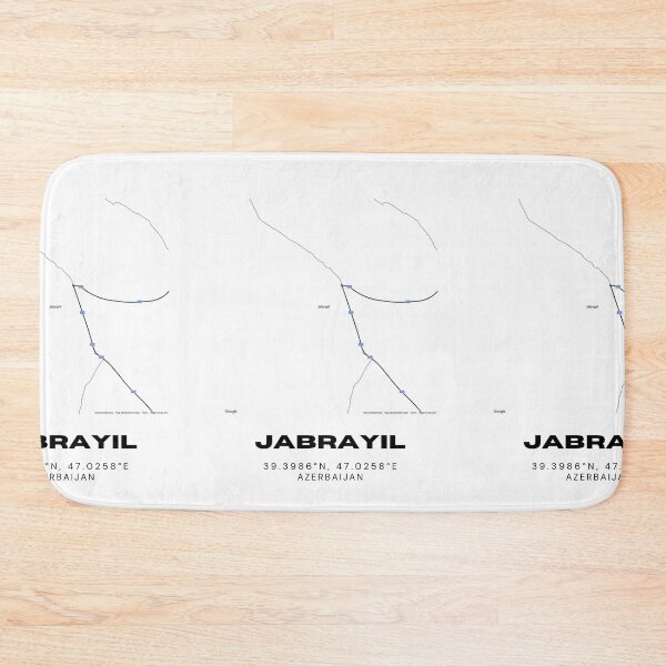 Item preview, Jabrayil Azerbaijan Map Coordinates – Minimalist Location & Map Design designed and sold by RM-Journey.