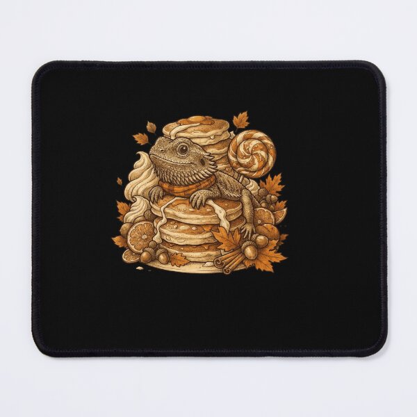 Item preview, Cozy Autumn Bearded Dragon Pancakes And Maple Syrup Fall Art designed and sold by Ostericaimusa.