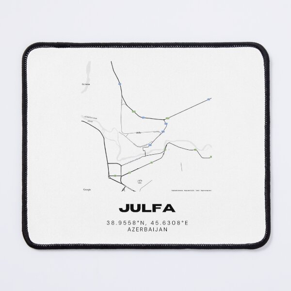 Item preview, Julfa Azerbaijan Map Coordinates – Minimalist Hometown Location Design designed and sold by RM-Journey.