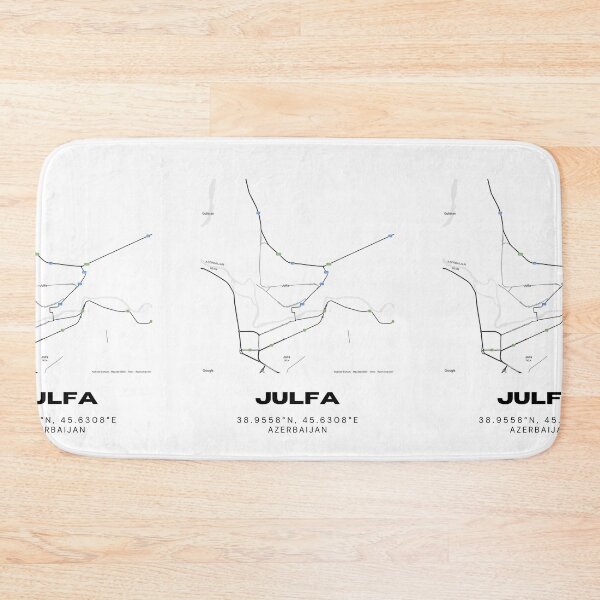 Item preview, Julfa Azerbaijan Map Coordinates – Minimalist Hometown Location Design designed and sold by RM-Journey.