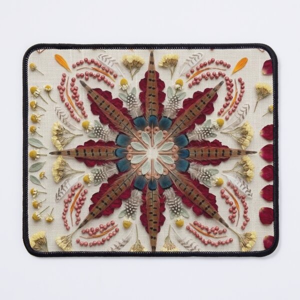 Item preview, Feathered Floral Star designed and sold by KingsArtworx 2.