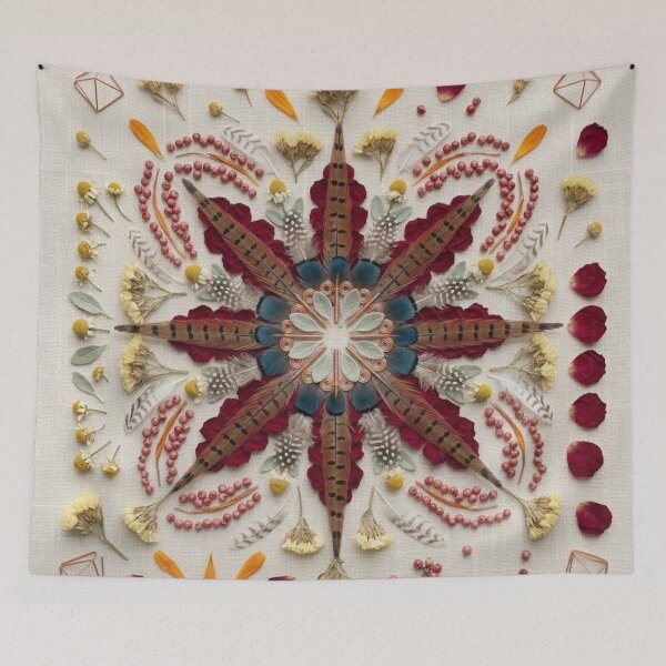 Item preview, Feathered Floral Star designed and sold by KingsArtworx 2.