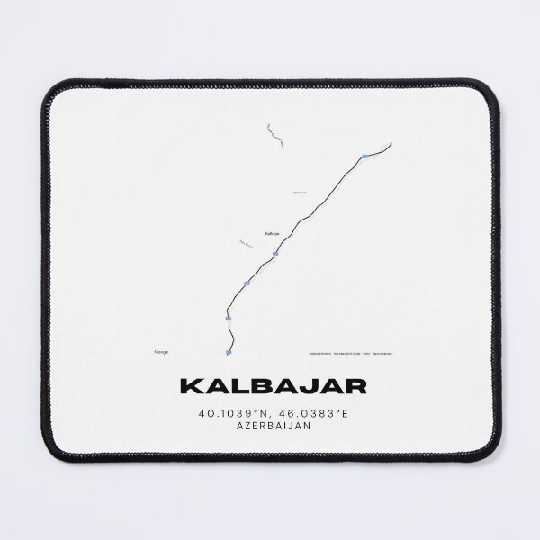 Item preview, Kalbajar Azerbaijan Map Coordinates – Minimalist Geographic Location Design designed and sold by RM-Journey.