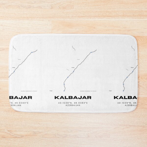 Item preview, Kalbajar Azerbaijan Map Coordinates – Minimalist Geographic Location Design designed and sold by RM-Journey.