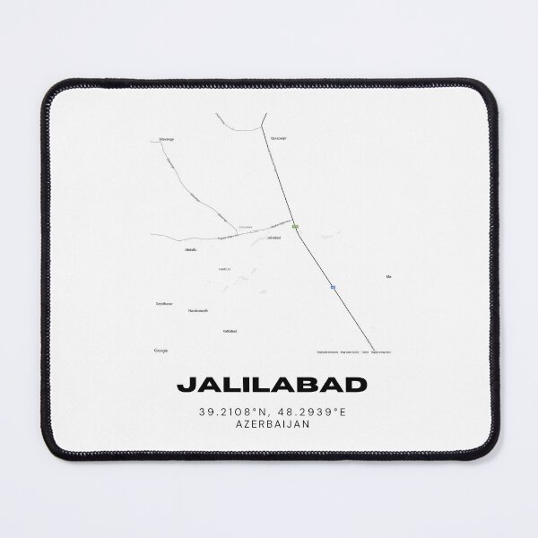 Item preview, Jalilabad Azerbaijan Map Coordinates – Minimalist City Location Design designed and sold by RM-Journey.