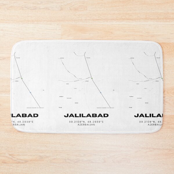 Item preview, Jalilabad Azerbaijan Map Coordinates – Minimalist City Location Design designed and sold by RM-Journey.