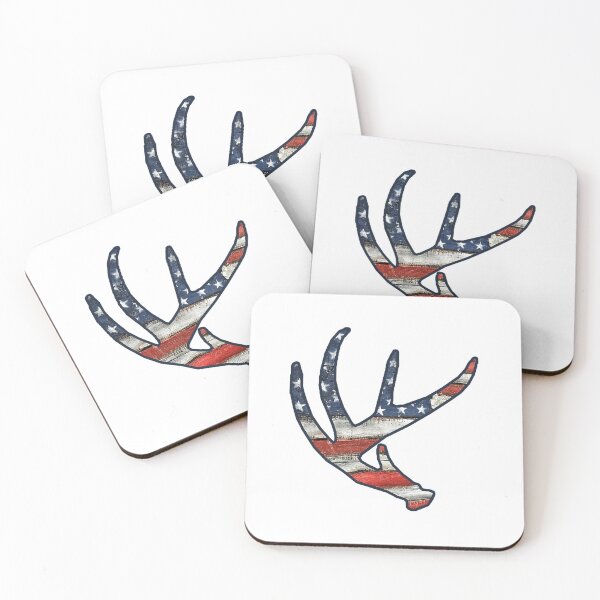 Item preview, Deer Antlers Usa Merica America Hunting Hunter designed and sold by Kikinomiarts.